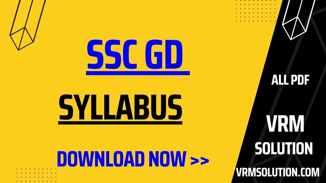 SSC GD Syllabus