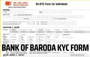bank of baroda Kyc Form